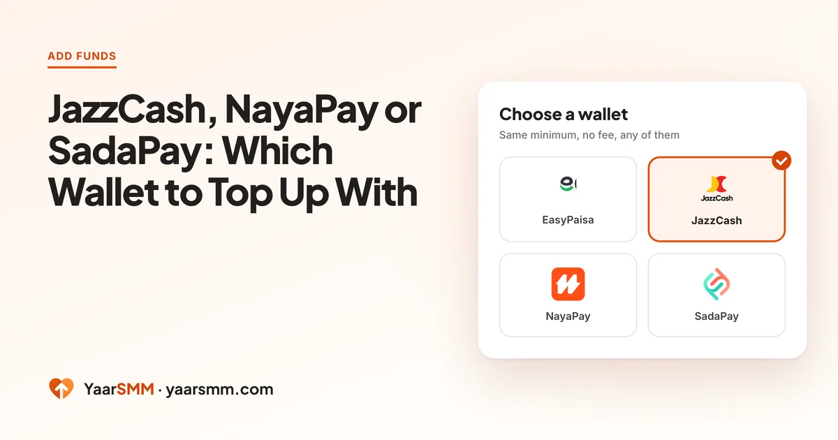 Illustration of EasyPaisa, JazzCash, NayaPay and SadaPay wallet tiles