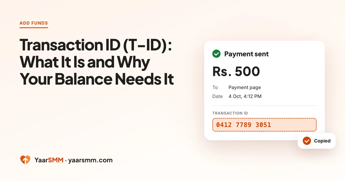 Illustration of a wallet receipt with the transaction ID highlighted